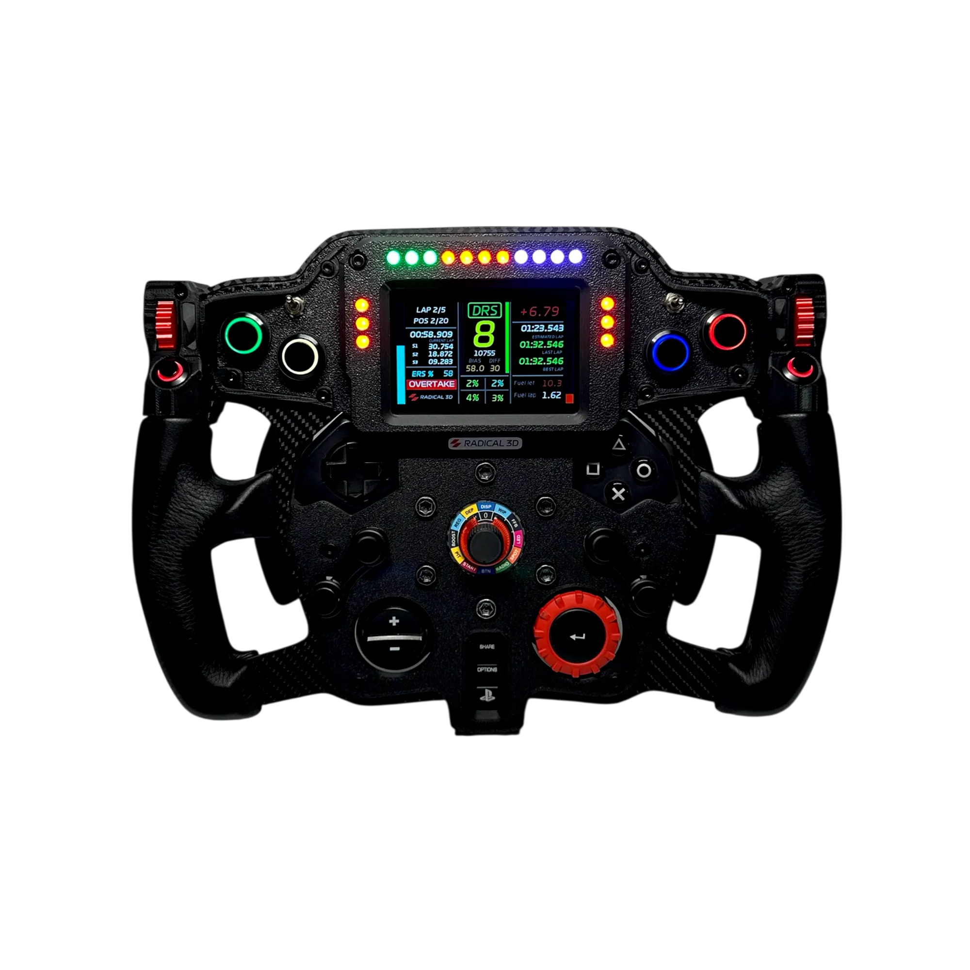 Volante Logitech G29 / G923 con mod Con pantalla integrada RBX V2
